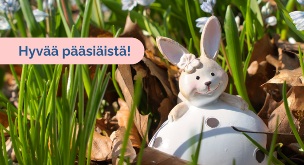 Palvelemme pääsiäisenä viikonloppuaukioloaikojen mukaisesti