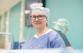 Välinehuoltaja Lea Takalo