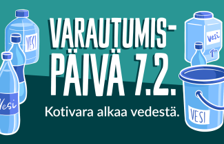 Teksti: Varautumispäivä 7.2. - Kotivara alkaa vedestä
