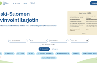 Keski-Suomen hyvinvointitarjottimen etusivu.