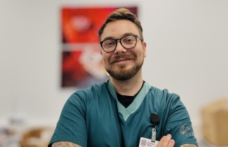 Välinehuollon palveluvastaava Eetu Kauppinen