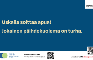 Uskalla soittaa apua! Jokainen päihdekuolema on turha.