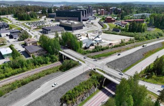 Länsiväylän ylikulkusilta Jyväskylässä.