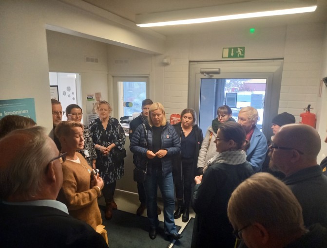 Aluehallitus Konneveden terveysasemalla 