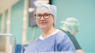 Välinehuoltaja Lea Takalo