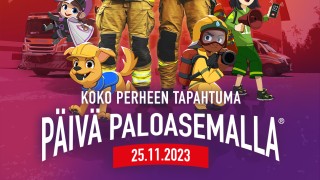 Kaksi pelastajaa ja piirroshahmoja