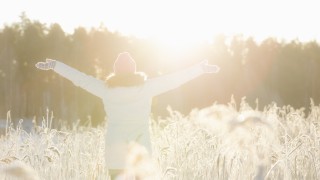 Talvinen aurinkoinen ulkokuva