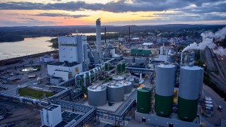 Äänekosken tehdasalue ilmasta kuvattuna