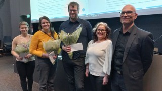 Tiedepäivän posteri-esityksen voittajat.