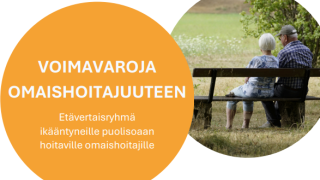 Etävertaisryhmä omaishoitajille - julistekuva.