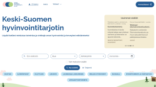 Keski-Suomen hyvinvointitarjottimen etusivu.