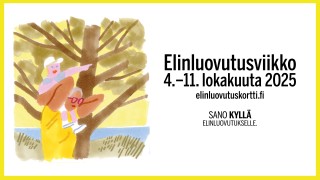 Mainos: Elinluovutusviikko 4.-11. lokakuuta 2025