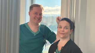 Sairaala Novan anestesialääkärit Johanna Söderström ja Timo Kontula