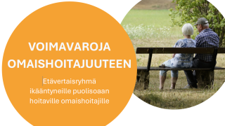 Voimavaroja omaishoitajuuteen -etäryhmän mainos