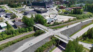 Länsiväylän ylikulkusilta Jyväskylässä.