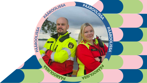 Pääroolissa: ensihoitajat Mika Ahonen ja Virpi Autio